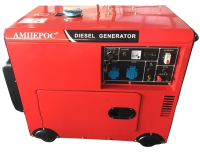 Дизельный генератор Амперос LDG8500CLE стартер в кожухе  стационарный фото