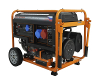 Бензиновый генератор Lifan 10500EA-3U с датчиком моточасов (с мощн без огранич при 1-но и 3-х фазном режиме) переносной фото