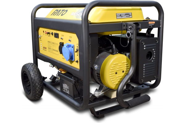 Бензиновый генератор RATO R8500D электростартер + колесный комплект 2-х тактный фото