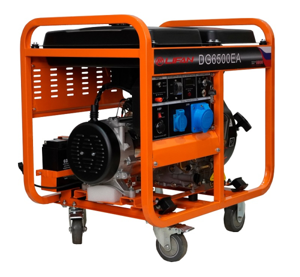 Дизельный генератор Lifan DG6500EA 00157306 переносной фото