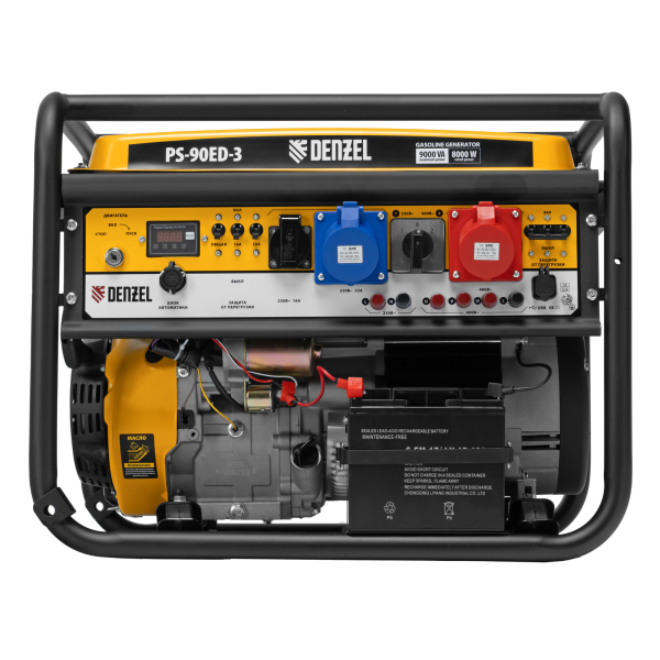 Бензиновый генератор DENZEL PS 90 ED-3 для гаража фото