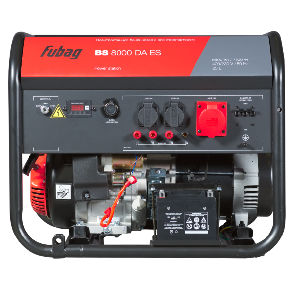 Бензиновый генератор Fubag BS 8000 DA ES + Комплект колес и ручек FUBAG + 4Т Extra в ПОДАРОК для гаража фото