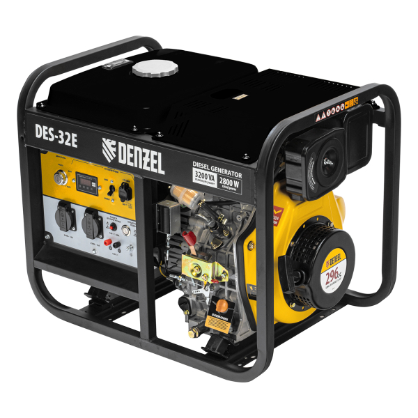 Дизельный генератор DENZEL DES-32E 94412 для гаража фото