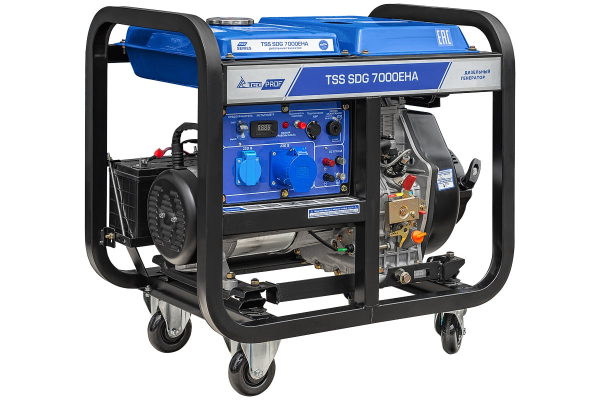 Дизельный генератор ТСС SDG 7000EHA 100033 стационарный фото