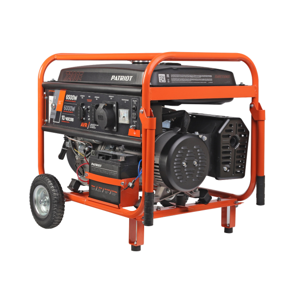 Бензиновый генератор PATRIOT SRGE 7200 E переносной фото