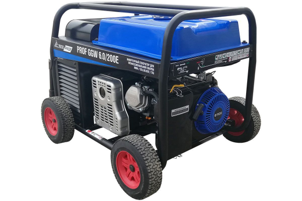 Бензиновый сварочный генератор ТСС PROF GGW 6.0/200E (MMA/TIG/Cellulose) фото