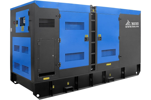Дизельный генератор ТСС ЭД-250-Т400 в шумозащитном кожухе на прицепе 025292 передвижной фото