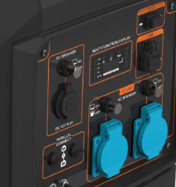 Бензиновый инверторный генератор Zongshen BQH 4000 E переносной фото