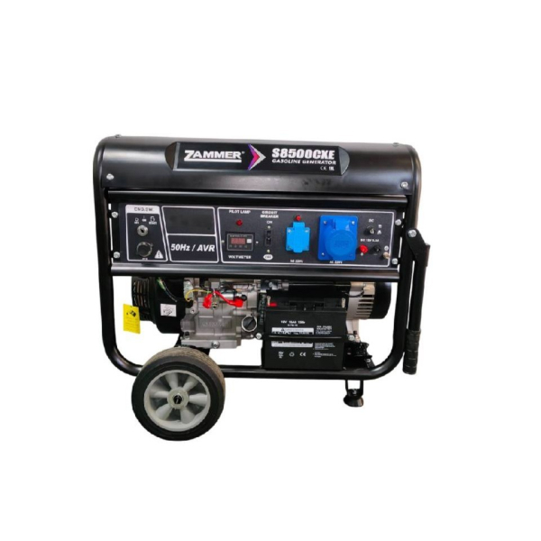 Бензиновый генератор Zammer S8500CXE резервный фото