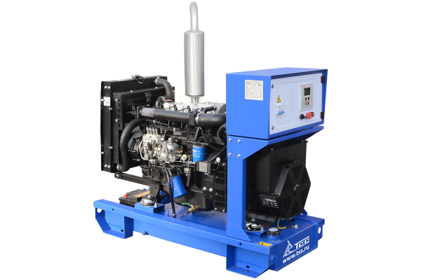 Дизельный генератор ТСС ЭД-16-Т400 в погодозащитном кожухе на прицепе 025183 2-х тактный фото