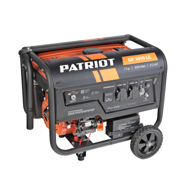 Бензиновый генератор PATRIOT GP 3810 LE для дома фото