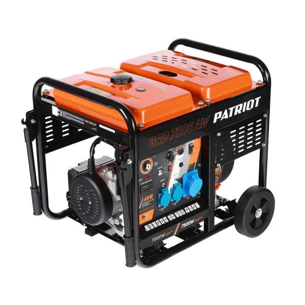 Дизельный генератор PATRIOT GRD 7500 AW 472702275 переносной фото