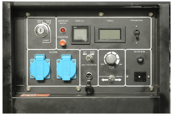 Дизельный сварочный генератор ТСС PRO DGW 3.0/250E-R 022833 стационарный фото