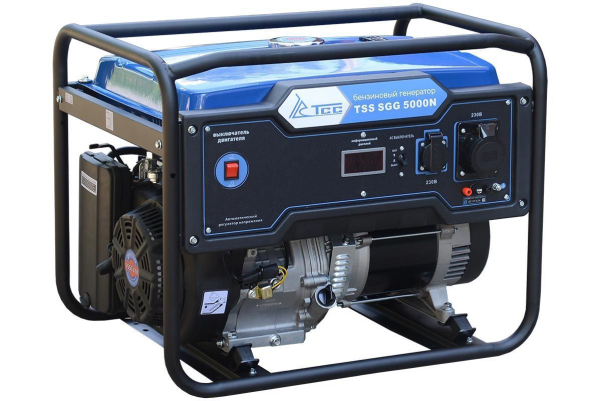 Бензиновый генератор ТСС SGG 5000N стационарный фото