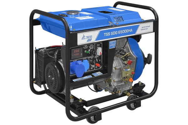 Дизельный генератор ТСС SDG 6500EHA 100048 стационарный фото