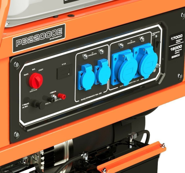 Бензиновый генератор Zongshen PB 22000 E промышленный фото
