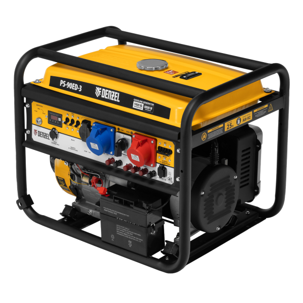 Бензиновый генератор DENZEL PS 90 ED-3 для гаража фото