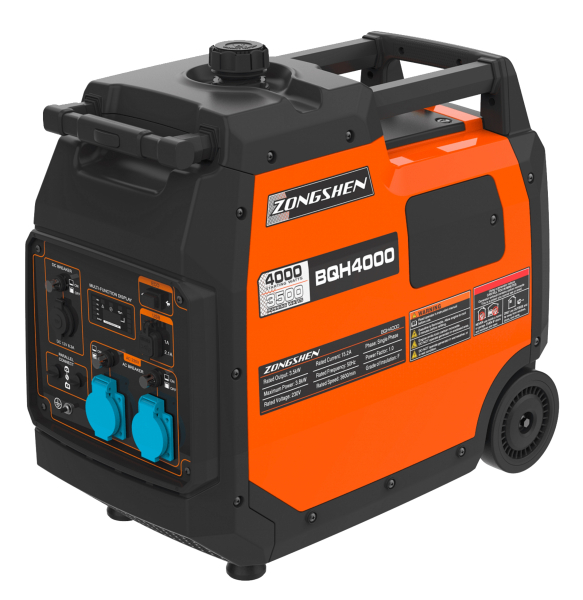 Бензиновый инверторный генератор Zongshen BQH 4000 переносной фото
