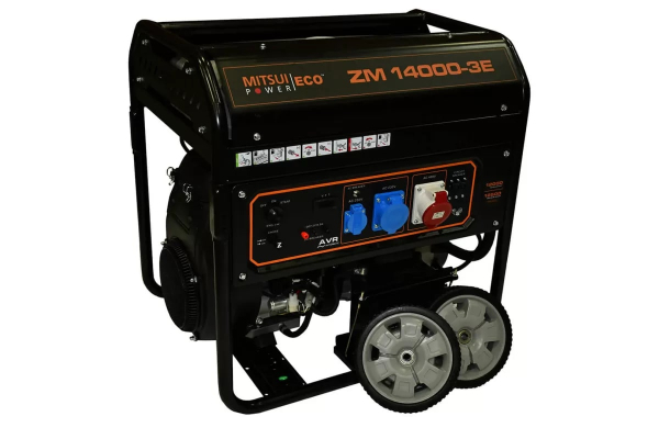 Бензиновый генератор Mitsui ZM 14000 E-3 переносной фото
