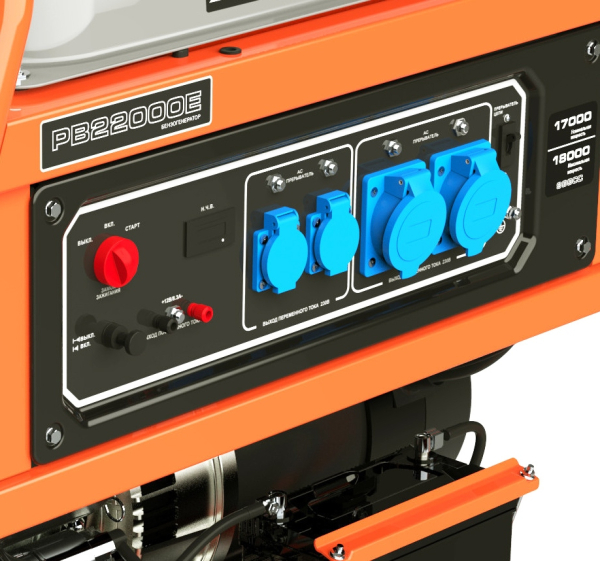 Бензиновый генератор Zongshen PB 22000 E переносной фото