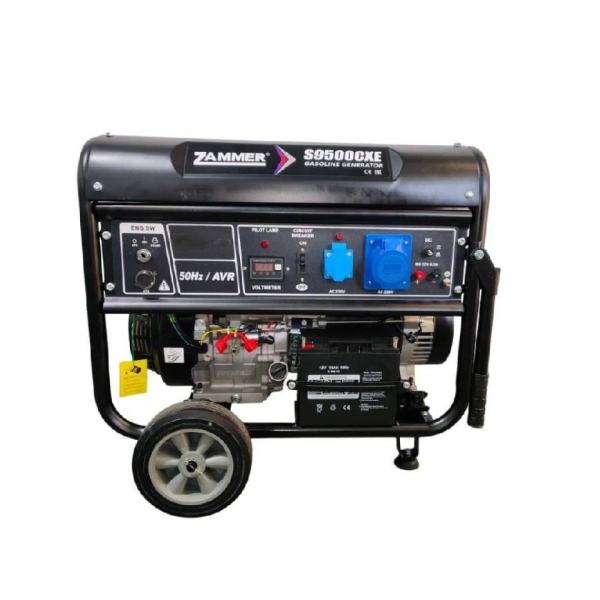 Бензиновый генератор Zammer S9500CXE резервный фото