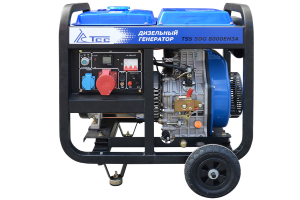 Дизельный генератор ТСС SDG 8000EH3A с АВР 033518 2-х тактный фото