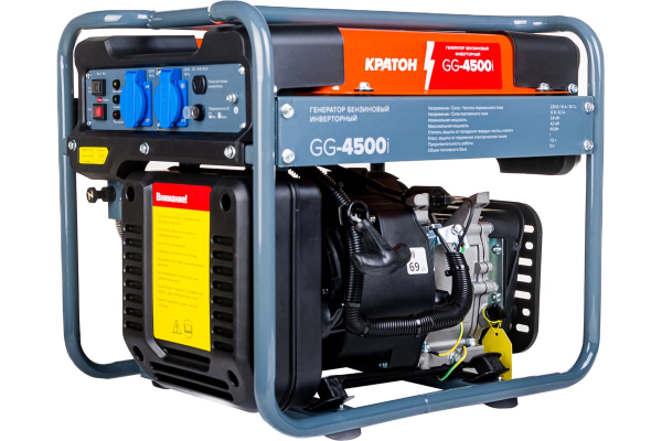 Бензиновый инверторный генератор КРАТОН GG-4500i фото