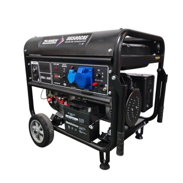 Бензиновый генератор Zammer S6500CXE резервный фото