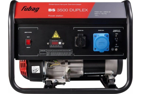 Бензиновый генератор Fubag BS 3500 Duplex для дачи фото