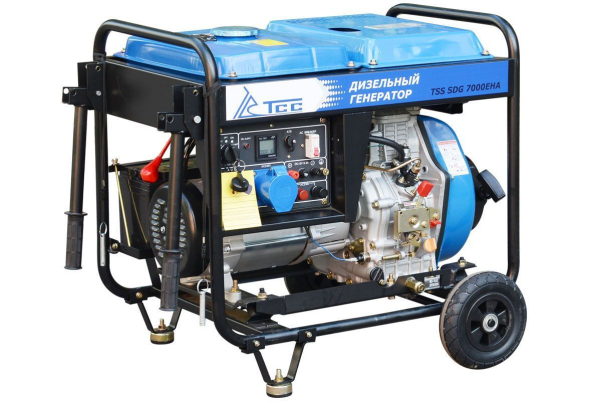 Дизельный генератор ТСС SDG 7000EHA с АВР 033540 стационарный фото