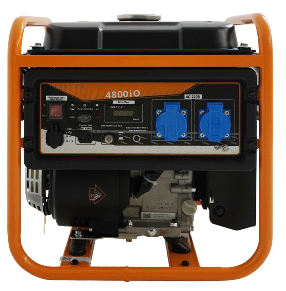 Бензиновый инверторный генератор Lifan 4800IO портативный фото