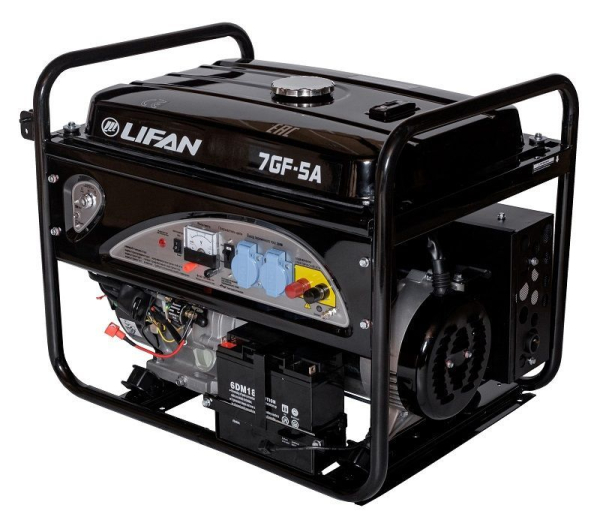 Бензиновый генератор Lifan 7 GF-5A (LF7500AE) 4-х тактный фото