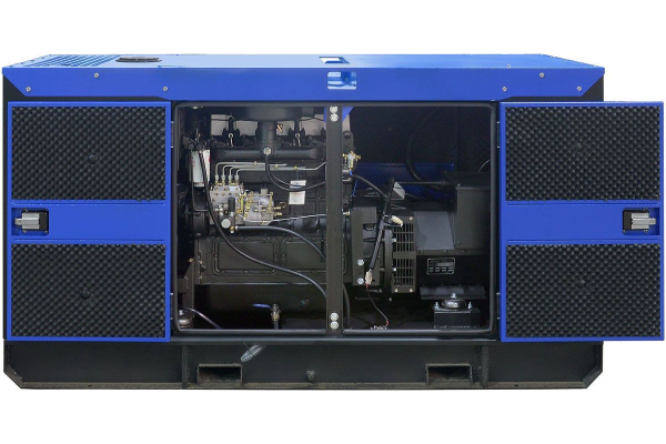 Дизельный генератор ТСС ЭД-24-Т400 с АВР в шумозащитном кожухе на прицепе 025281 4-х тактный фото