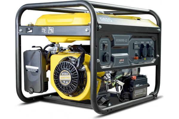 Бензиновый генератор RATO R3000E-L2 электростартер 2-х тактный фото