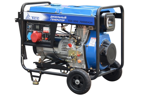 Дизельный генератор ТСС SDG 7000EH3A с АВР 033541 2-х тактный фото
