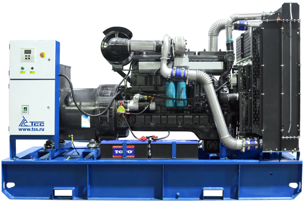Дизельный генератор ТСС АД-250С-Т400 в погодозащитном кожухе с АВР 025287 стационарный фото