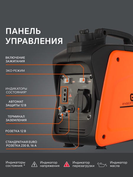 Бензиновый инверторный генератор PATRIOT GP 1000 i портативный фото