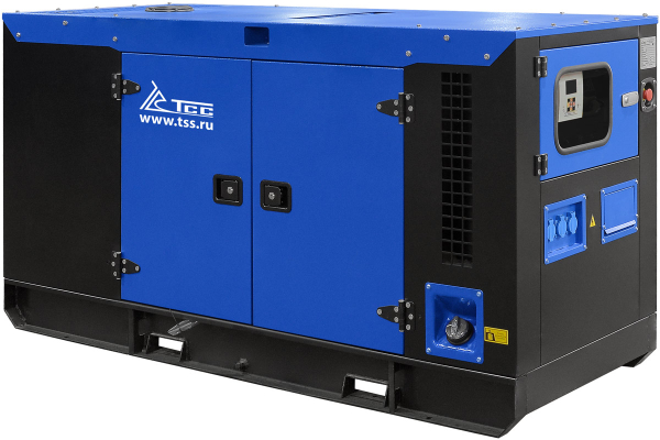 Дизельный генератор ТСС ЭД-24-Т400 с АВР в шумозащитном кожухе на прицепе 025281 2-х тактный фото