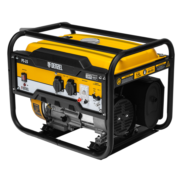 Бензиновый генератор DENZEL PS 25 для гаража фото