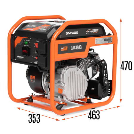 Бензиновый генератор DAEWOO GDA 3800i фото