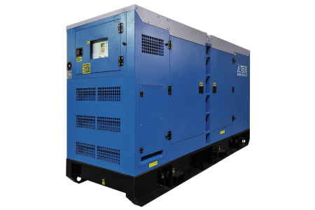 Дизельный генератор ТСС ЭД-200-Т400 с АВР в шумозащитном кожухе на прицепе фото