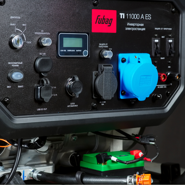 Бензиновый инверторный генератор Fubag TI 11000 A ES промышленный фото