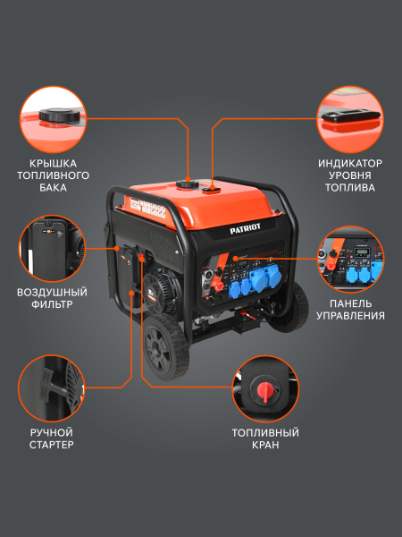 Бензиновый инверторный генератор PATRIOT iGN 11000AWS портативный фото
