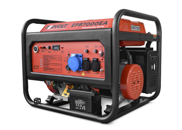Бензиновый генератор REDVOLT EPB7000EA для дома фото