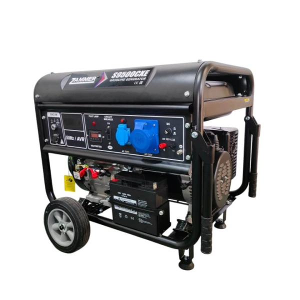 Бензиновый генератор Zammer S9500CXE резервный фото