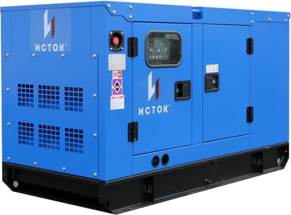 Дизельный генератор Исток АД12С-Т400-РПМ15 в кожухе с АВР  2-х тактный фото