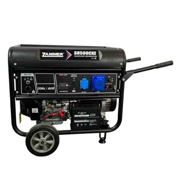 Бензиновый генератор Zammer S8500CXE переносной фото