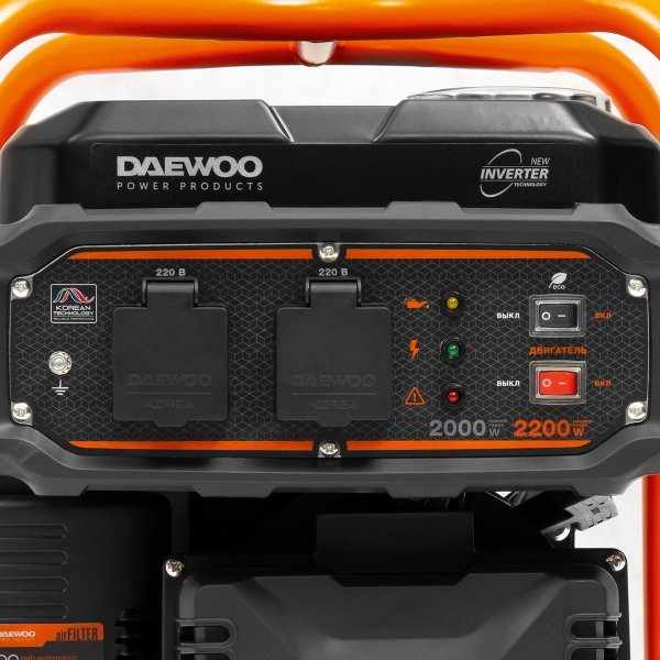 Бензиновый инверторный генератор DAEWOO GDA 2600i стационарный фото
