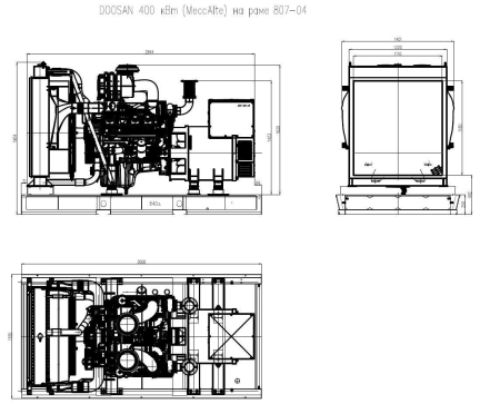 Дизельный генератор ТСС АД-400С-Т400-1РМ17 (Mecc Alte) фото